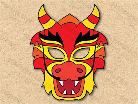 Dragon Mask Printable