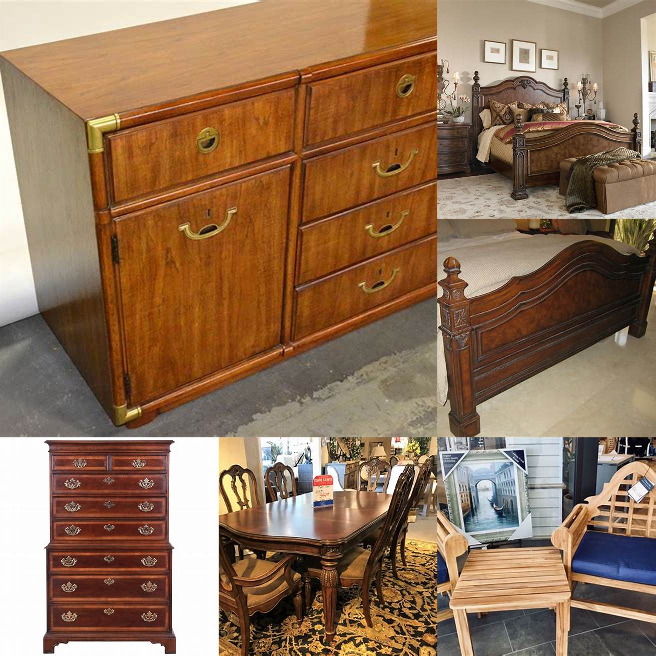 Drexel Heritage teak furniture in a relaxed setting