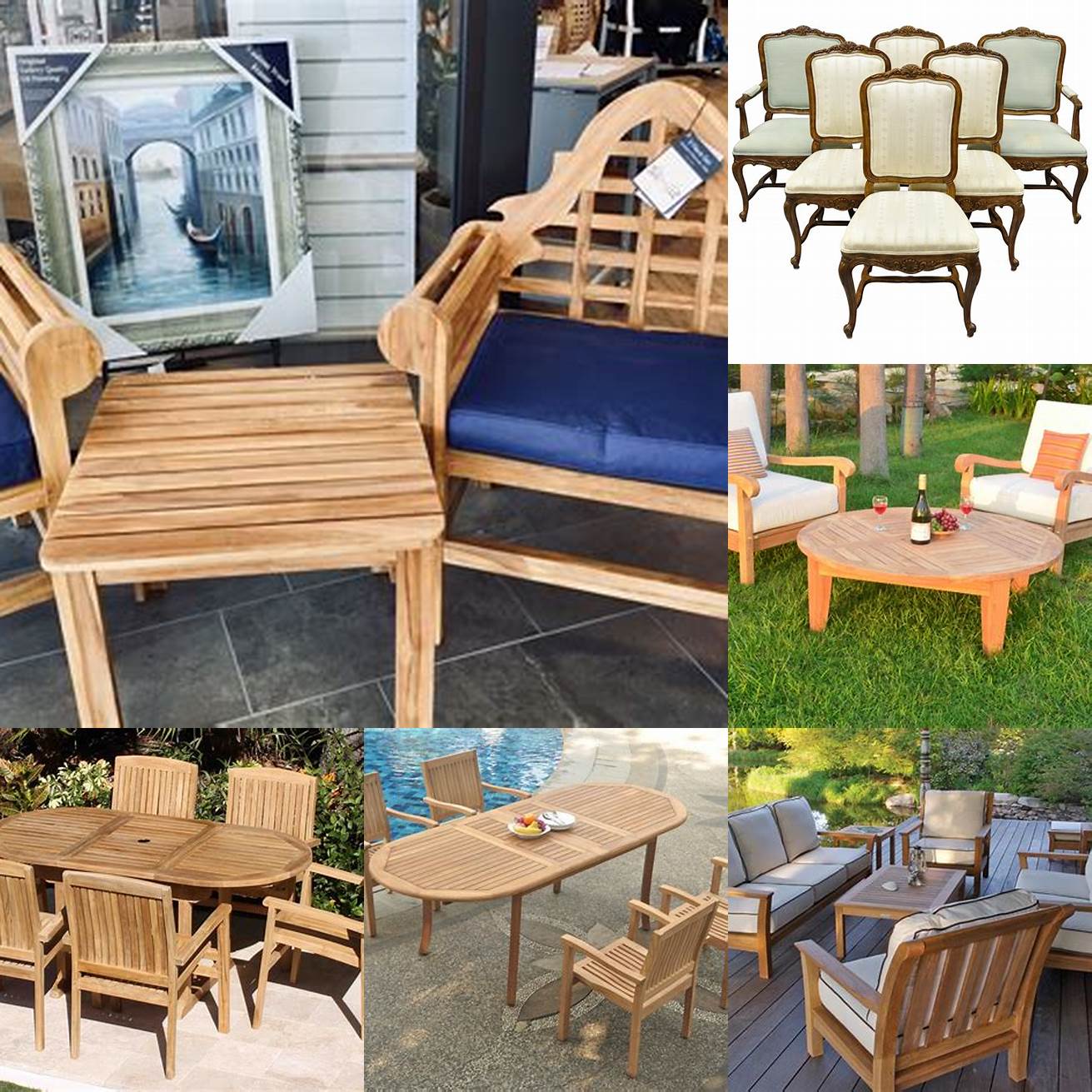Drexel Heritage teak patio furniture set