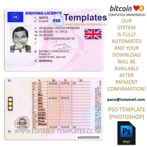 Driving Licence Template