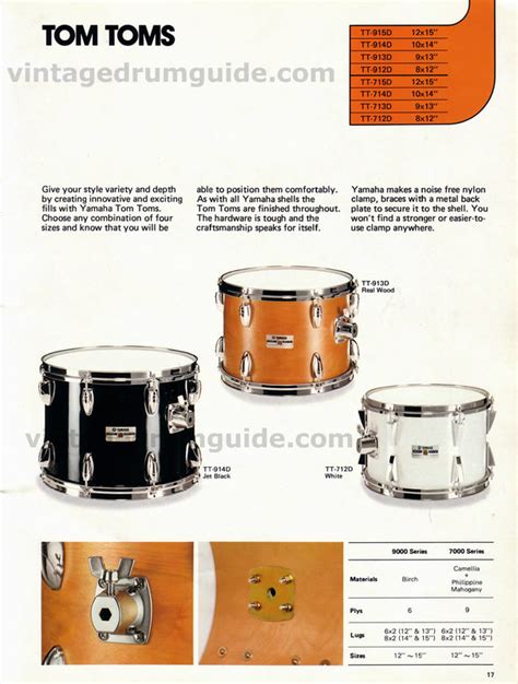 Drum Set Catalogs