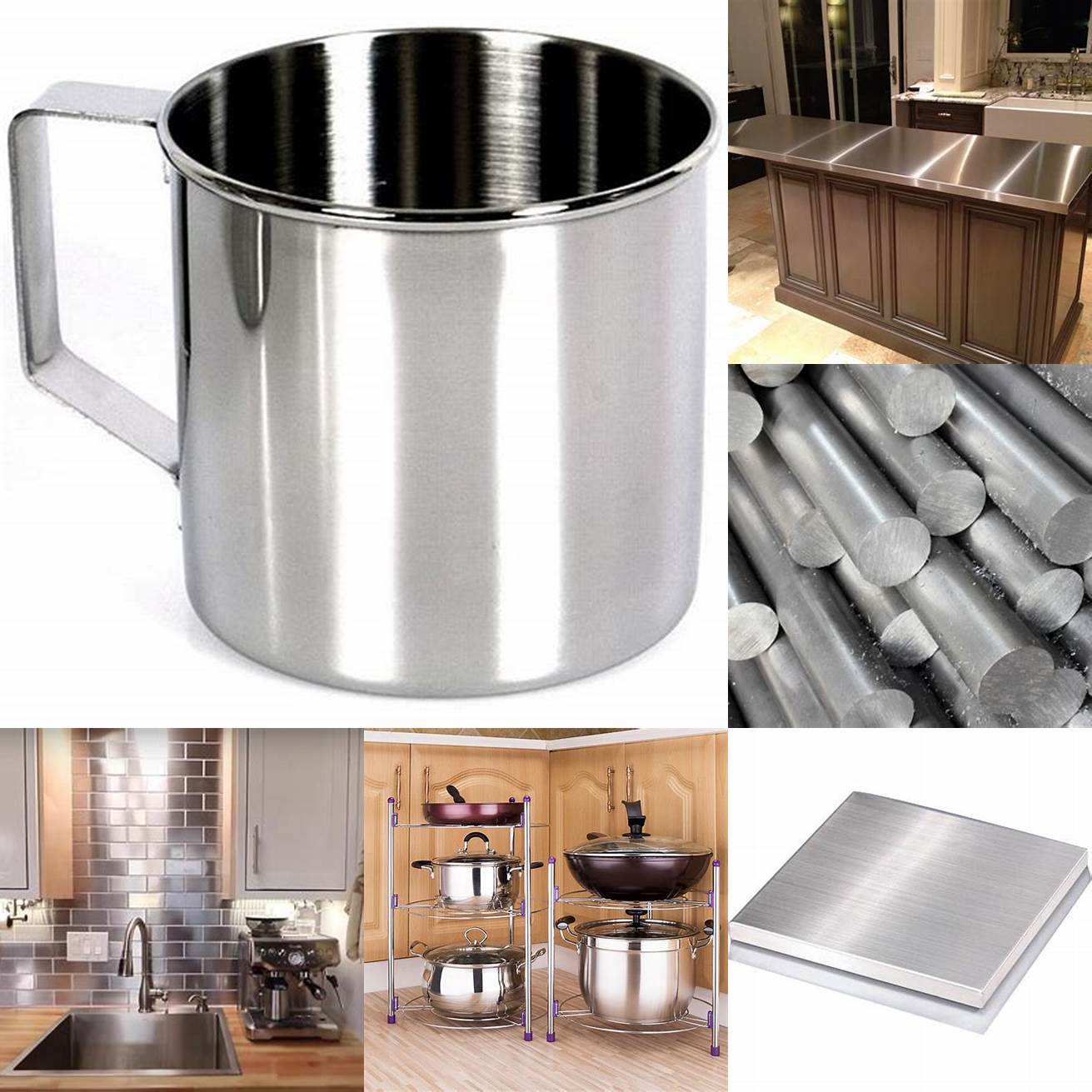 Durable Stainless steel is a highly durable material that can withstand heavy use and abuse in the kitchen