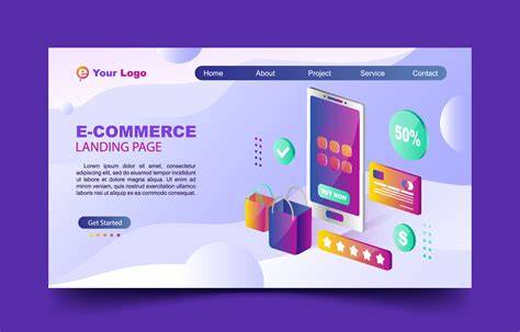 E Commerce Landing Page Template