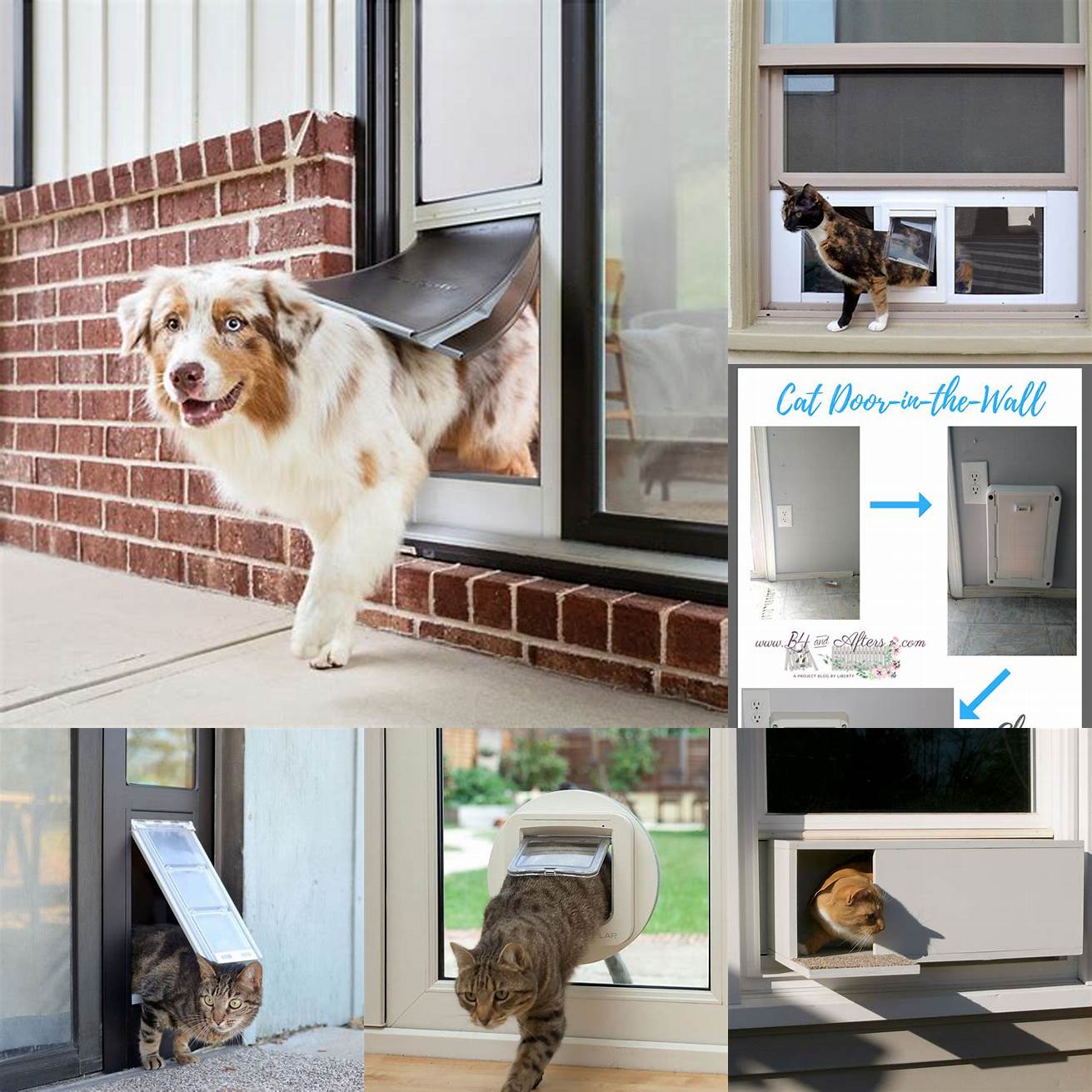 Ease of Installation A cat door for sliding window is easy to install