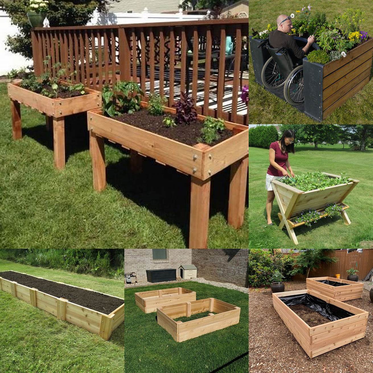 Easier Access Cedar Raised Garden Beds are easier to access especially for those with mobility issues