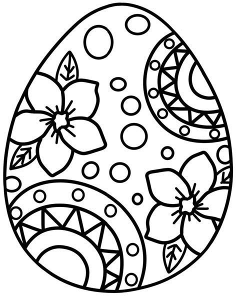 Easter Egg Coloring Sheets Free Printable