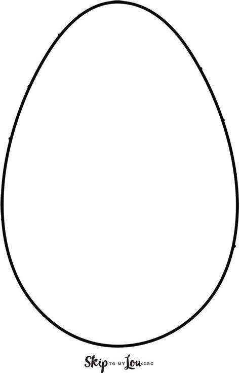 Easter Egg Cut Out Template