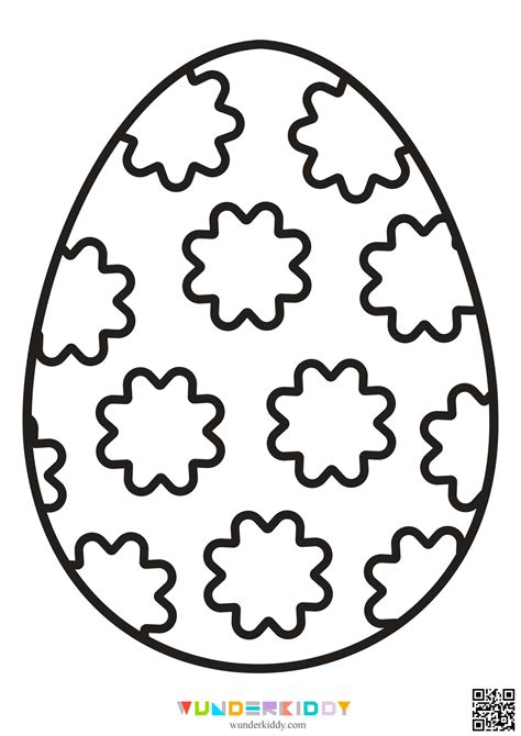 Easter Egg Outline Printable
