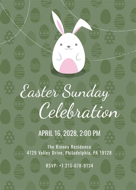 Easter Invitation Template