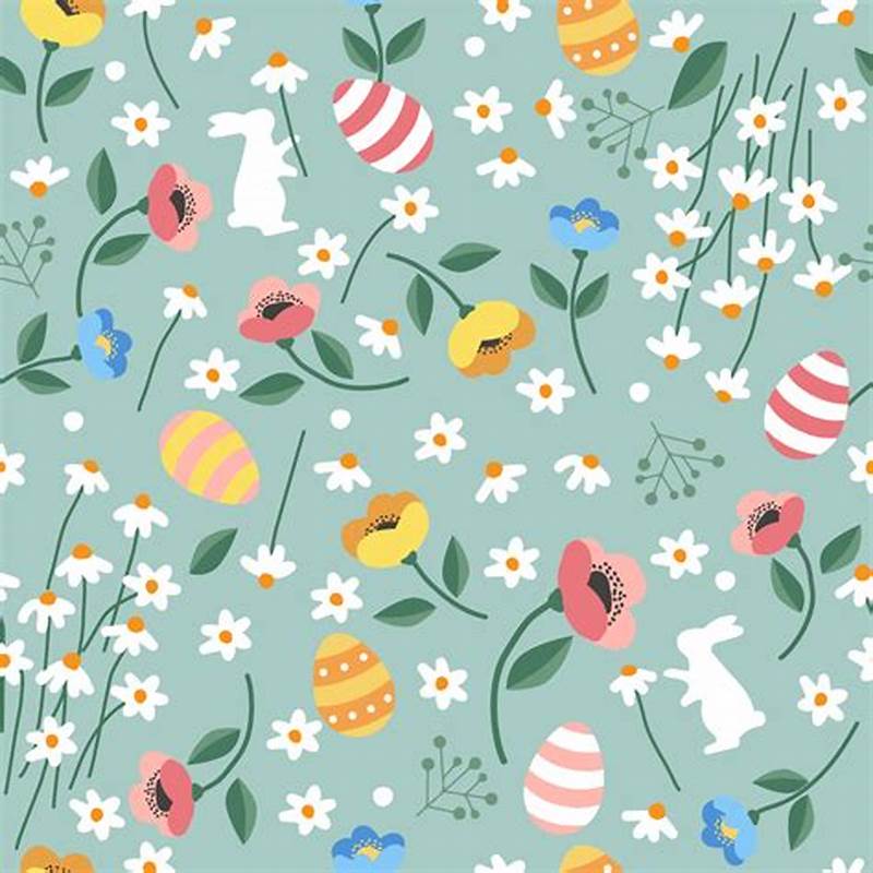 Easter Pattern Background