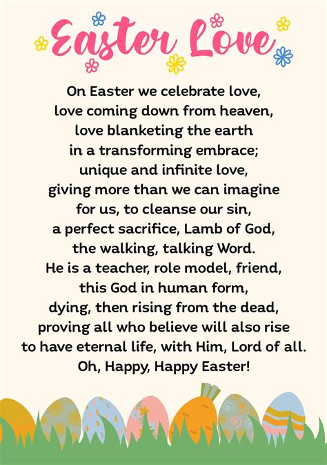 Easter Speeches For Kids Printable