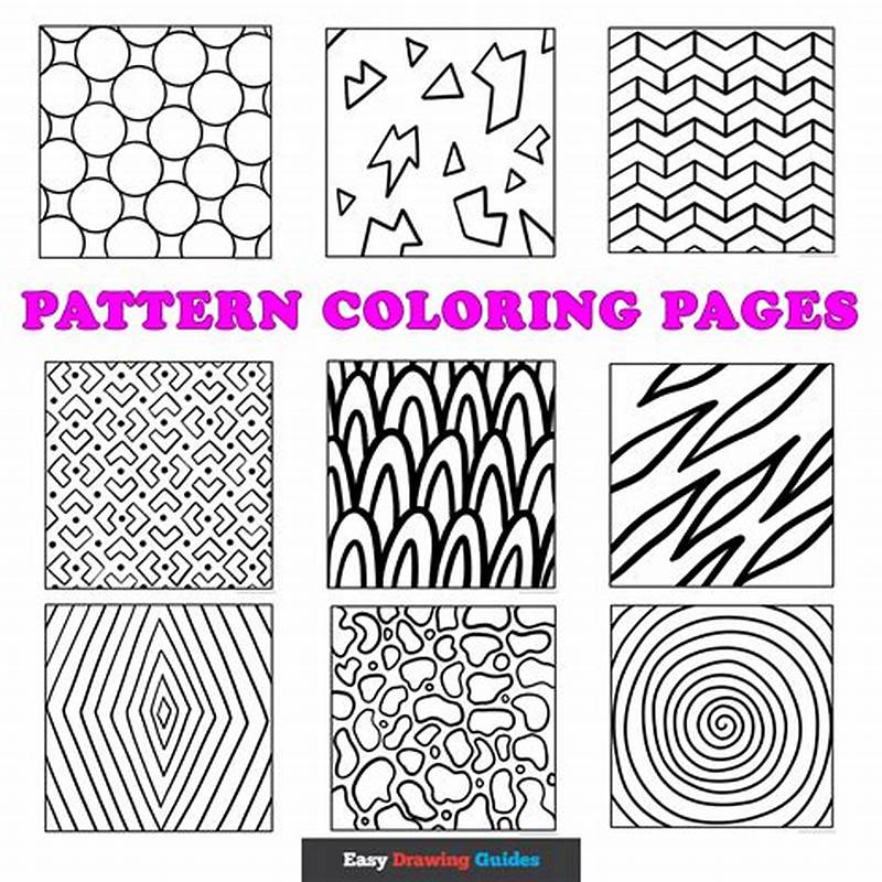 Easy Pattern Coloring Pages