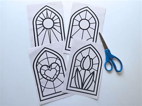 Easy Stained Glass Window Template