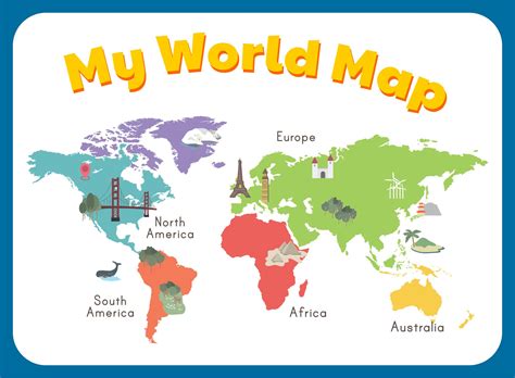 Easy World Map for Kids