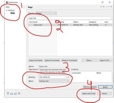 Eclipse copypaste entire line keyboard shortcut