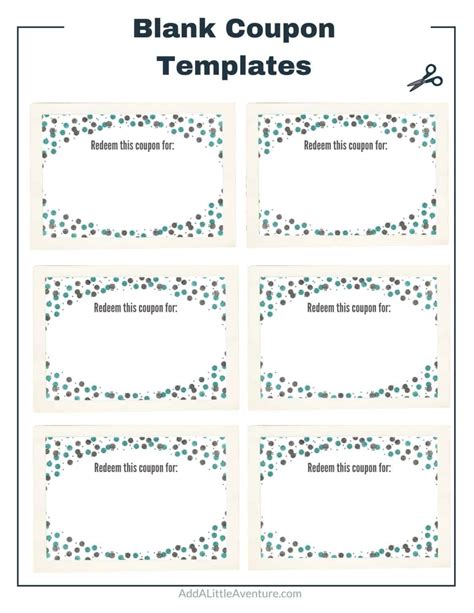 Editable Blank Coupon Template