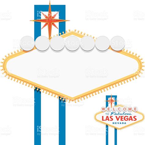 Editable Blank Las Vegas Sign Template