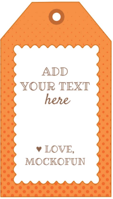 Editable Gift Tag Template