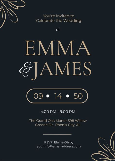 Editable Templates For Invitations