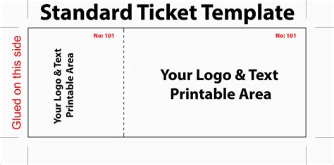 Editable Ticket Template Free Word