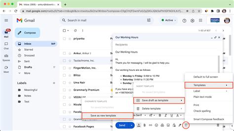 Editing Templates In Gmail
