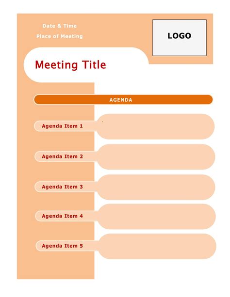 Effective Agenda Template