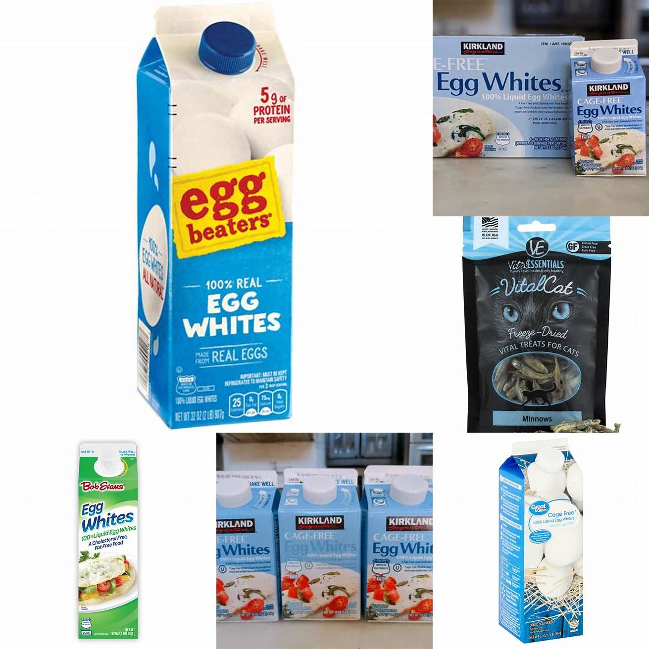 Egg whites can be a good alternative to commercial cat treats