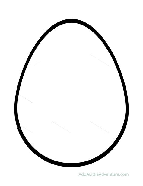 Egg Shape Printable