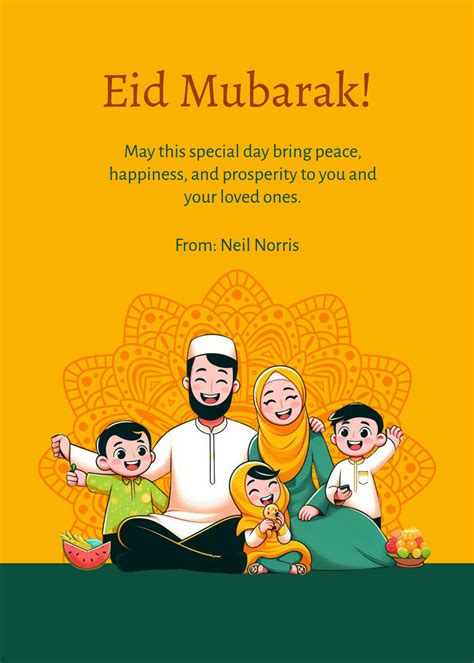 Eid Card Template