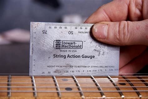Electric Guitar String Height Chart