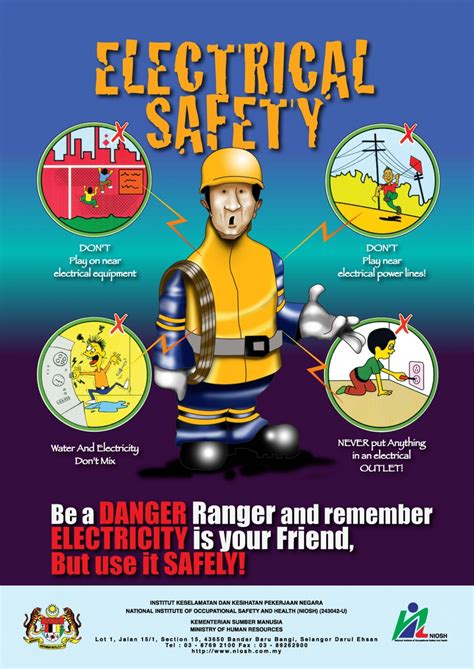 Electricity Safety Poster Room
