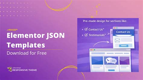 Elementor Template Json File Free Download