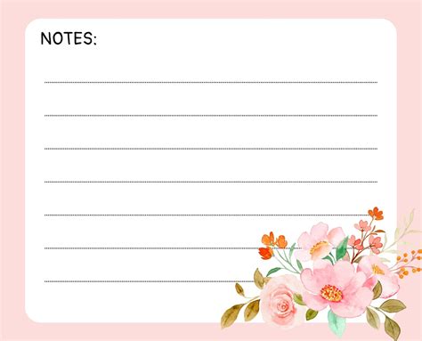 Elements Printable Note Cards Customizable Full Page