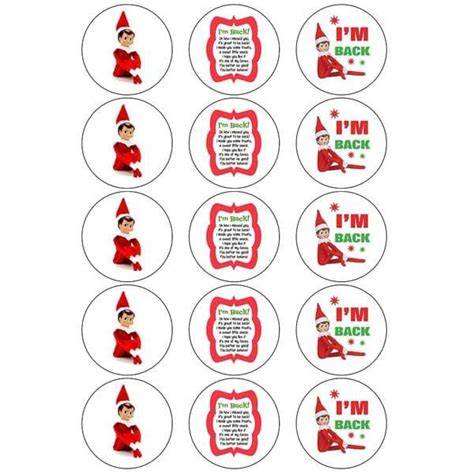 Elf On The Shelf Cupcake Stand Printable
