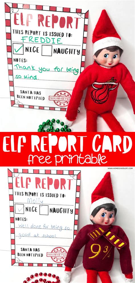 Elf On The Shelf Progress Report Printable