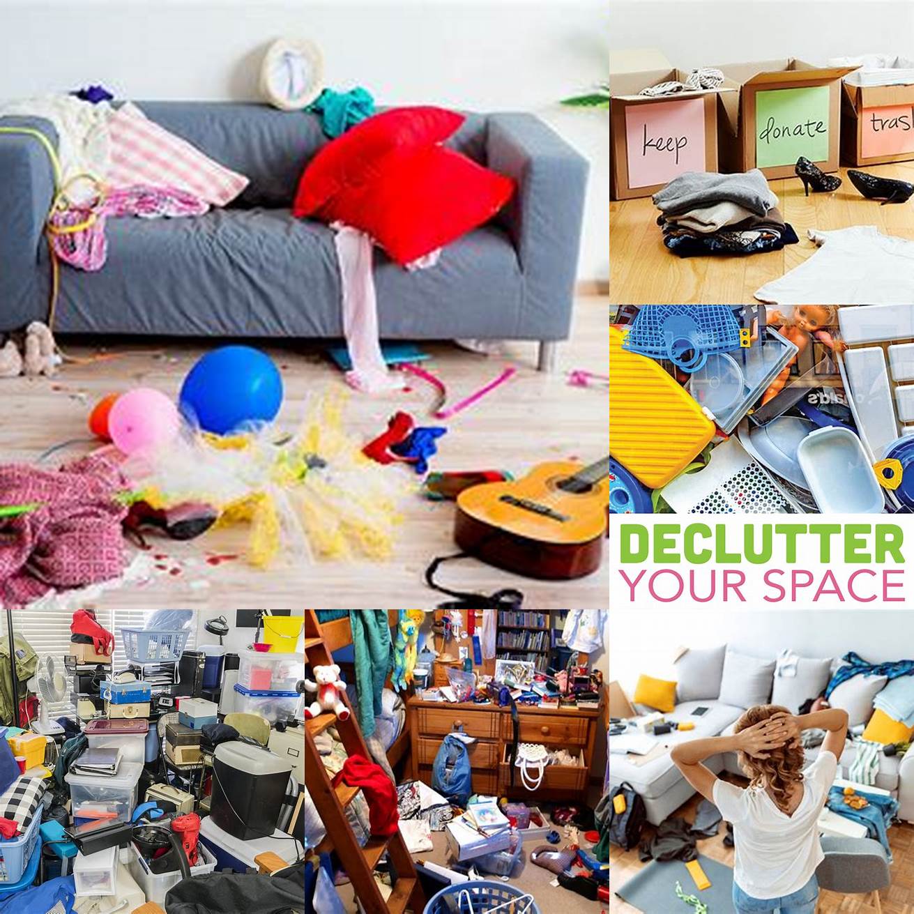 Eliminate clutter and unnecessary items