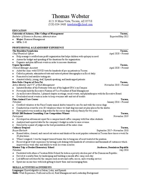 Eller Resume Template