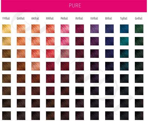 Elumen Hair Color Chart