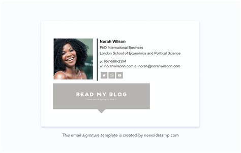 Email Signature Template For Students