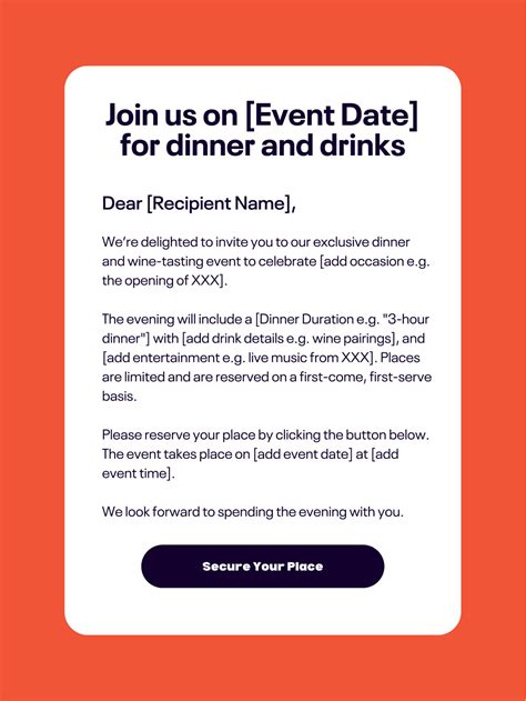 Email Template Event Invitation