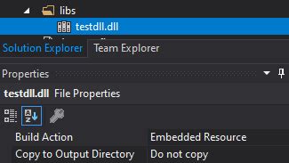 Embedding DLLs in a compiled executable