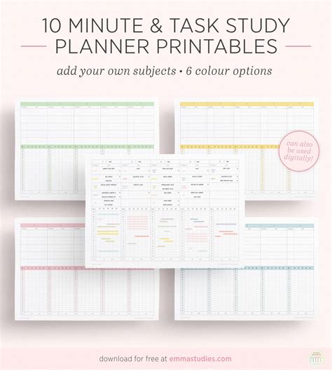 Emma Studies Printables