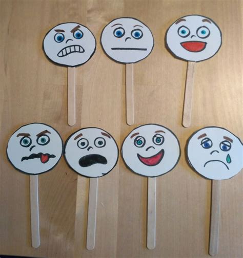 Emotion Stick Puppets Templates