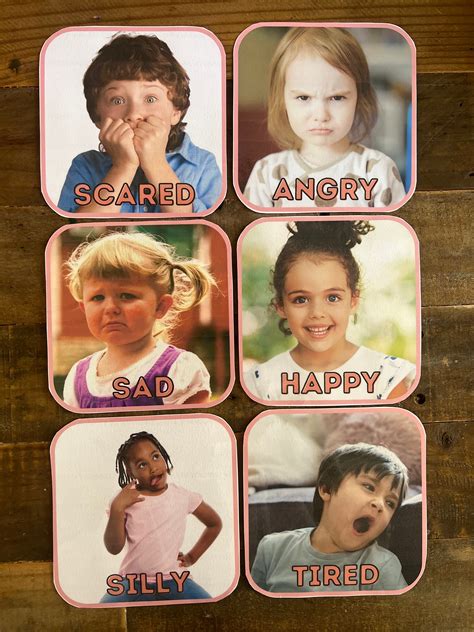 Emotions Chart For Toddlers
