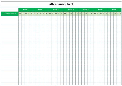 Employee Attendance Tracker Template