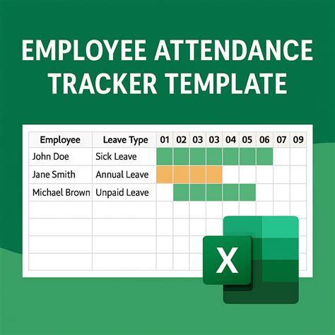 Employee Attendance Tracker Template Excel