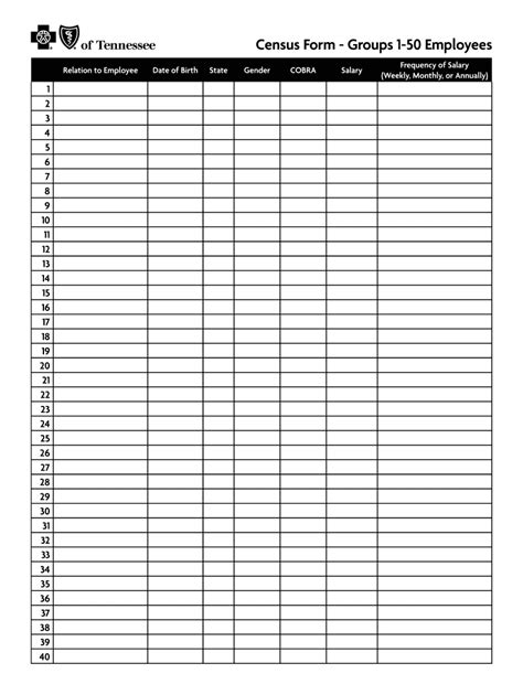 Employee Census Template