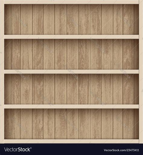 Empty Bookshelf Template