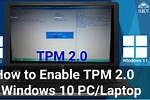 Enable TPM Windows 1.0