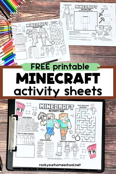 Encouragingmomsathome.com Free-minecraft-printables-for-learning